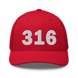 316 Area Code Trucker Cap