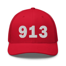 Load image into Gallery viewer, 913 Area Code Trucker Cap