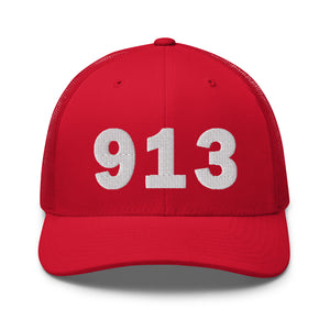 913 Area Code Trucker Cap