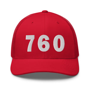 760 Area Code Trucker Cap