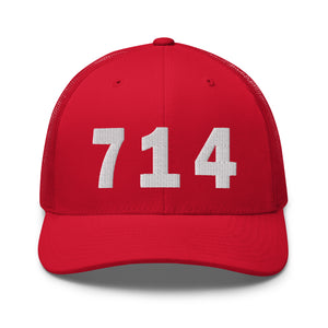 714 Area Code Trucker Cap