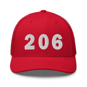 206 Area Code Trucker Cap