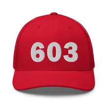 Load image into Gallery viewer, 603 Area Code Trucker Cap