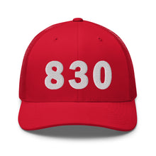 Load image into Gallery viewer, 830 Area Code Trucker Cap