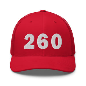 260 Area Code Trucker Cap