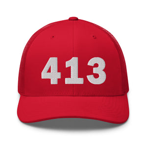 413 Area Code Trucker Cap