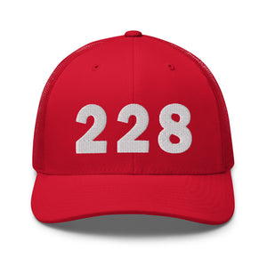228 Area Code Trucker Cap