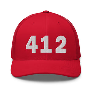 412 Area Code Trucker Cap