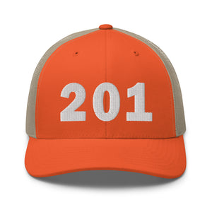 201 Area Code Trucker Cap