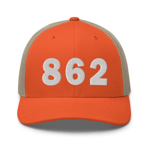 862 Area Code Trucker Cap