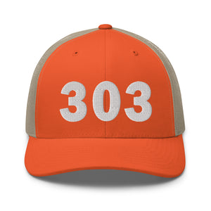 303 Area Code Trucker Cap