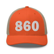 Load image into Gallery viewer, 860 Area Code Trucker Cap