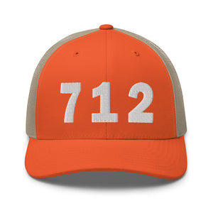 712 Area Code Trucker Cap