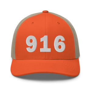 916 Area Code Trucker Cap