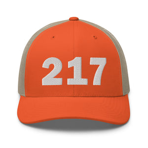 217 Area Code Trucker Cap