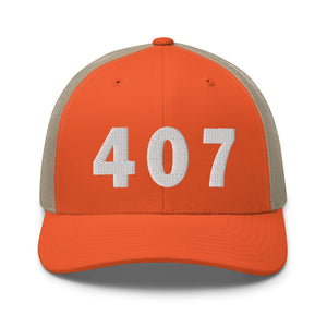 407 Area Code Trucker Cap
