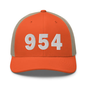 954 Area Code Trucker Cap