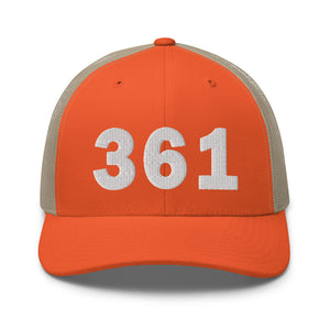 361 Area Code Trucker Cap