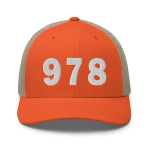 978 Area Code Trucker Cap