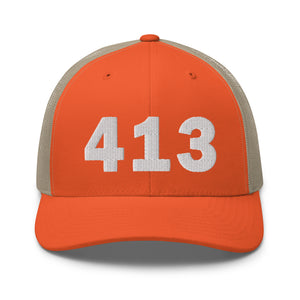413 Area Code Trucker Cap