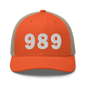 989 Area Code Trucker Cap