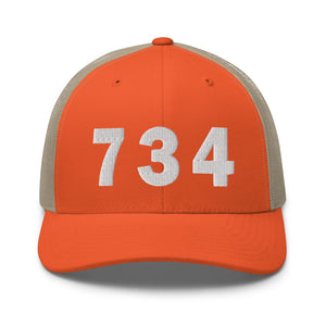 734 Area Code Trucker Cap