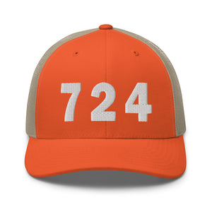 724 Area Code Trucker Cap