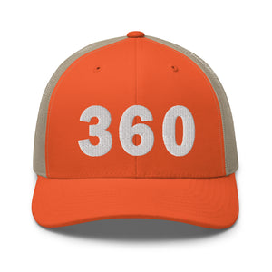 360 Area Code Trucker Cap