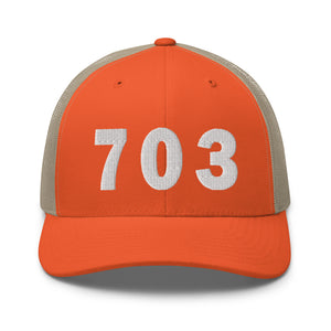 703 Area Code Trucker Cap