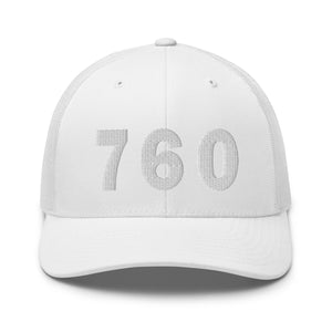 760 Area Code Trucker Cap