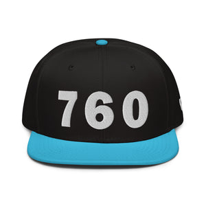 760 Area Code Snapback Hat