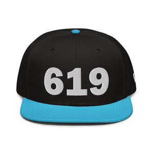 619 Area Code Snapback Hat