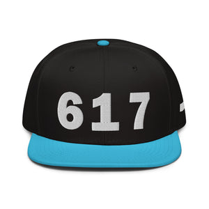 617 Area Code Snapback Hat