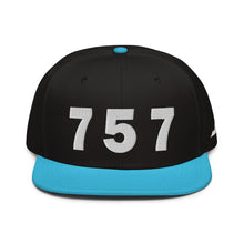 Load image into Gallery viewer, 757 Area Code Snapback Hat