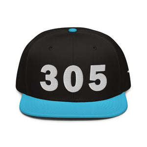 305 Area Code Snapback Hat