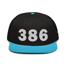 Load image into Gallery viewer, 386 Area Code Snapback Hat