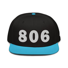 Load image into Gallery viewer, 806 Area Code Snapback Hat