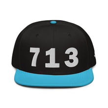 Load image into Gallery viewer, 713 Area Code Snapback Hat