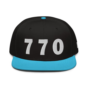 770 Area Code Snapback Hat