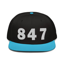 Load image into Gallery viewer, 847 Area Code Snapback Hat