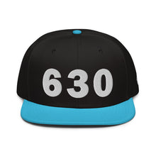 Load image into Gallery viewer, 630 Area Code Snapback Hat