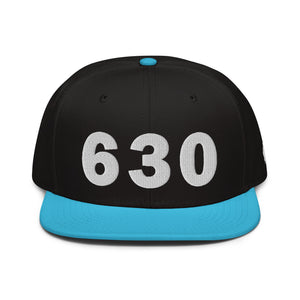 630 Area Code Snapback Hat