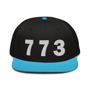 773 Area Code Snapback Hat