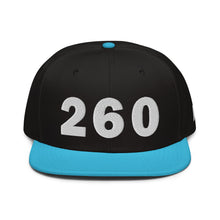 Load image into Gallery viewer, 260 Area Code Snapback Hat