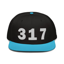 Load image into Gallery viewer, 317 Area Code Snapback Hat