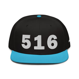 516 Area Code Snapback Hat