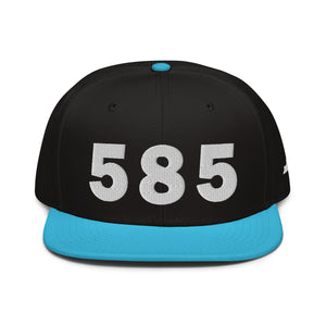 585 Area Code Snapback Hat