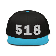 Load image into Gallery viewer, 518 Area Code Snapback Hat