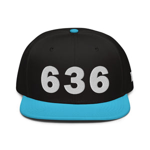 636 Area Code Snapback Hat