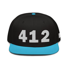 Load image into Gallery viewer, 412 Area Code Snapback Hat